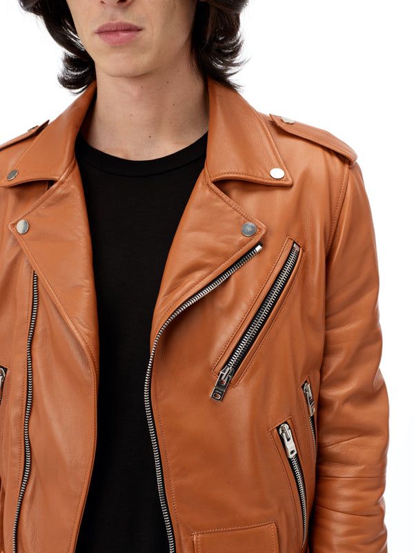 Lightweight Biker Jacket - Roasted Red sold by AMIRI product image thumbnail 2