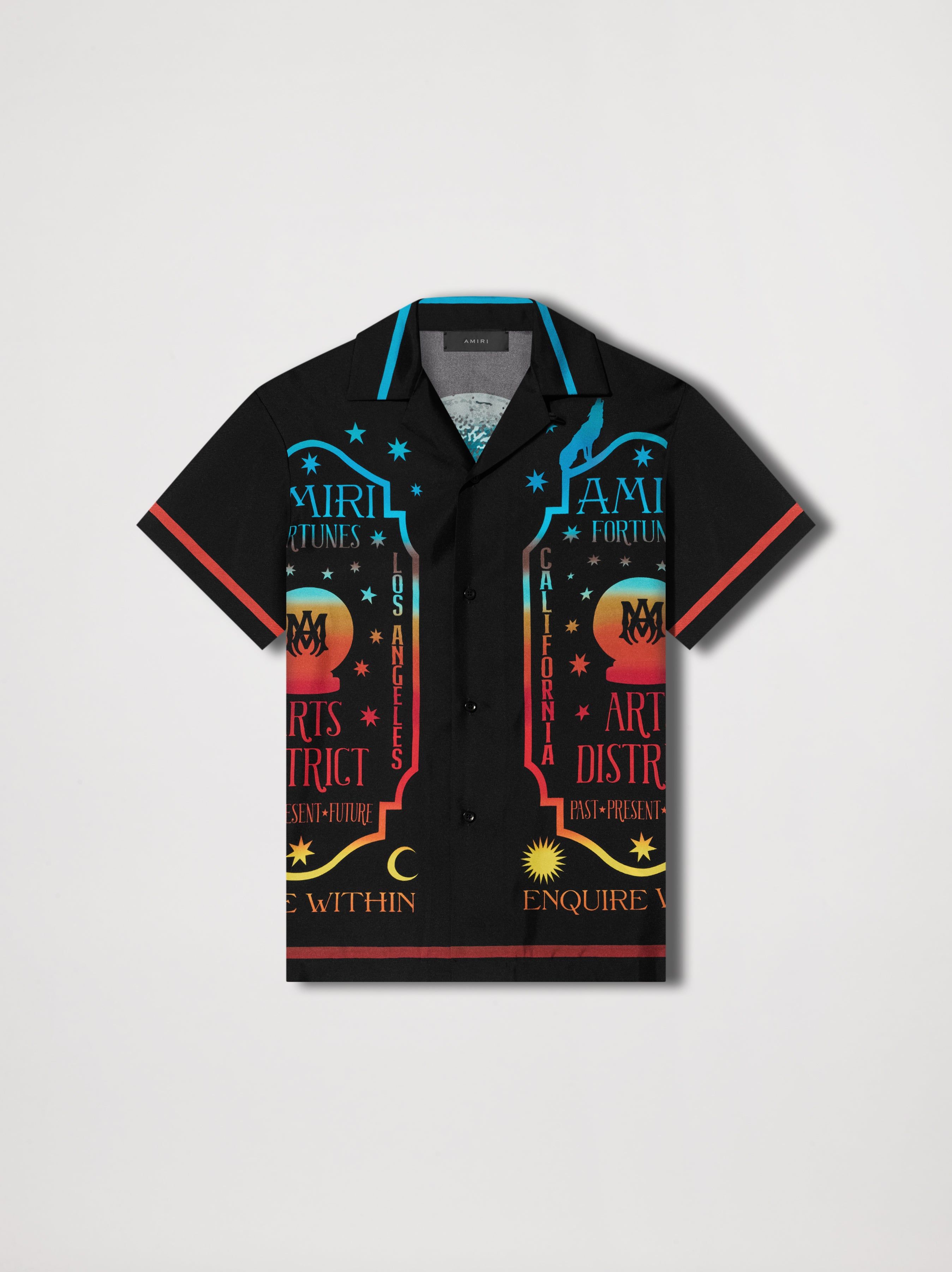 AMIRI FORTUNE BOWLING SHIRT - BLACK sold by AMIRI