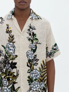 AMIRI FLORAL SHIRT - ALABASTER sold by AMIRI
