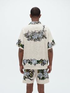 AMIRI FLORAL SHIRT - ALABASTER sold by AMIRI