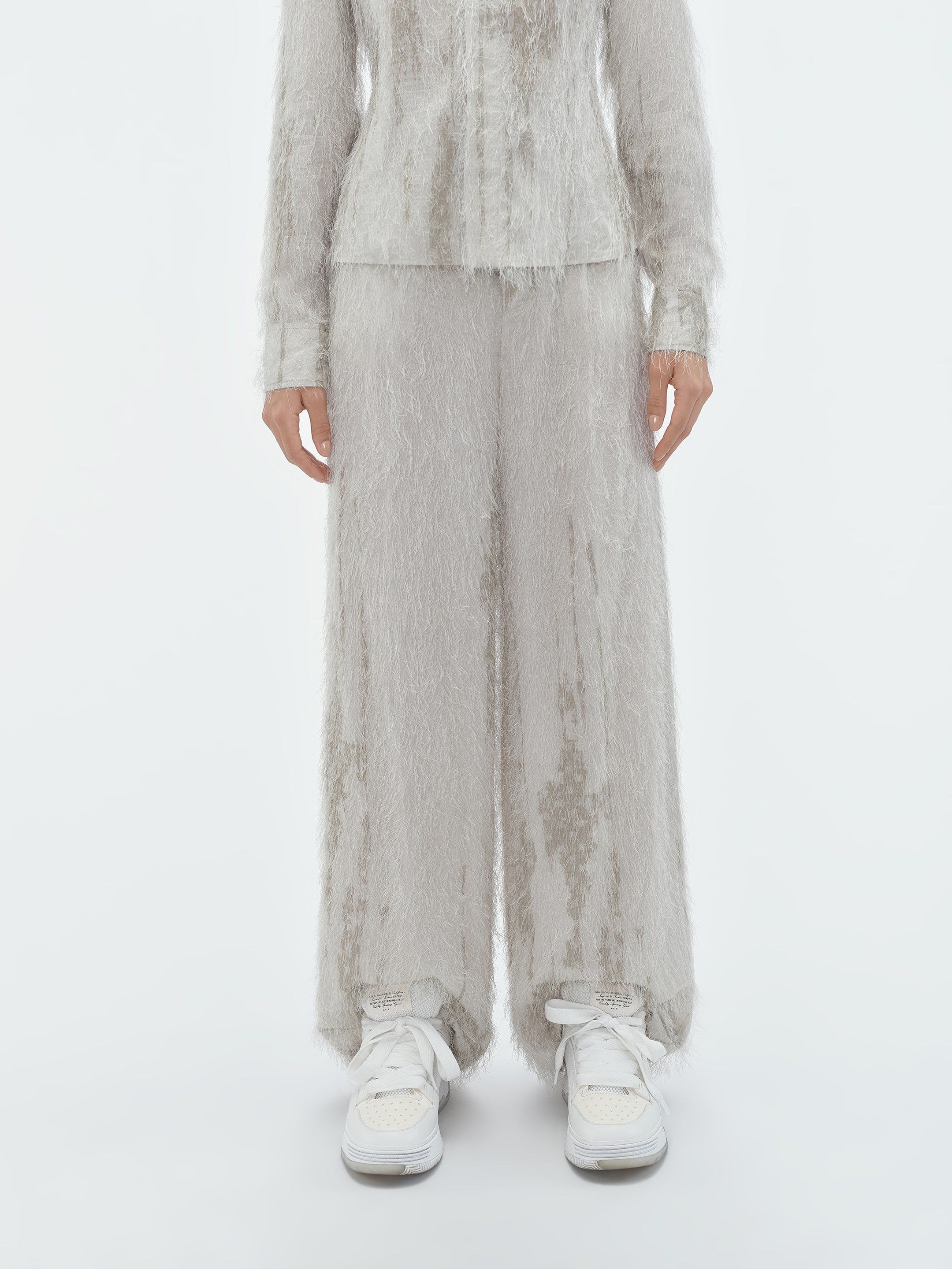 WOMEN - EYELASH TAILORED BAGGY PANT - PUMICE STONE sold by AMIRI product image thumbnail 3