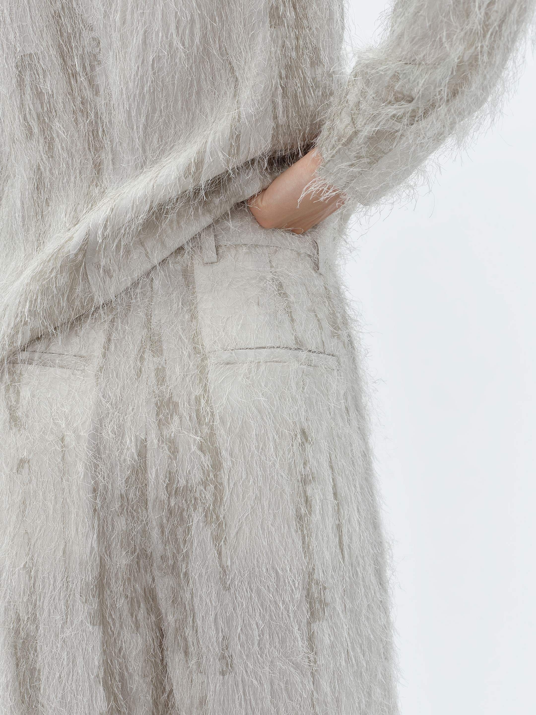 WOMEN - EYELASH TAILORED BAGGY PANT - PUMICE STONE sold by AMIRI product image thumbnail 7