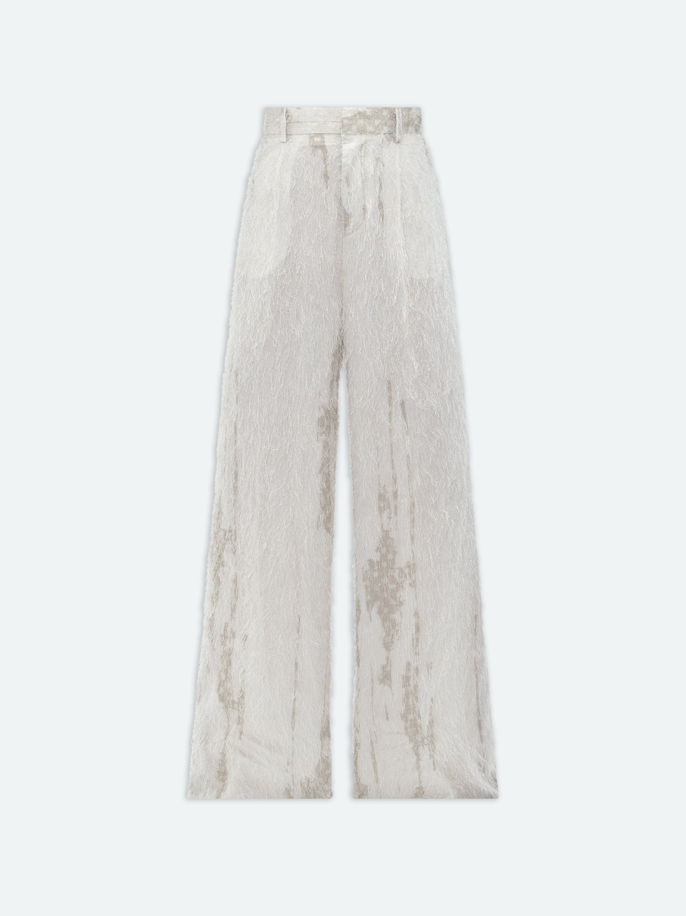 WOMEN - EYELASH TAILORED BAGGY PANT - PUMICE STONE sold by AMIRI