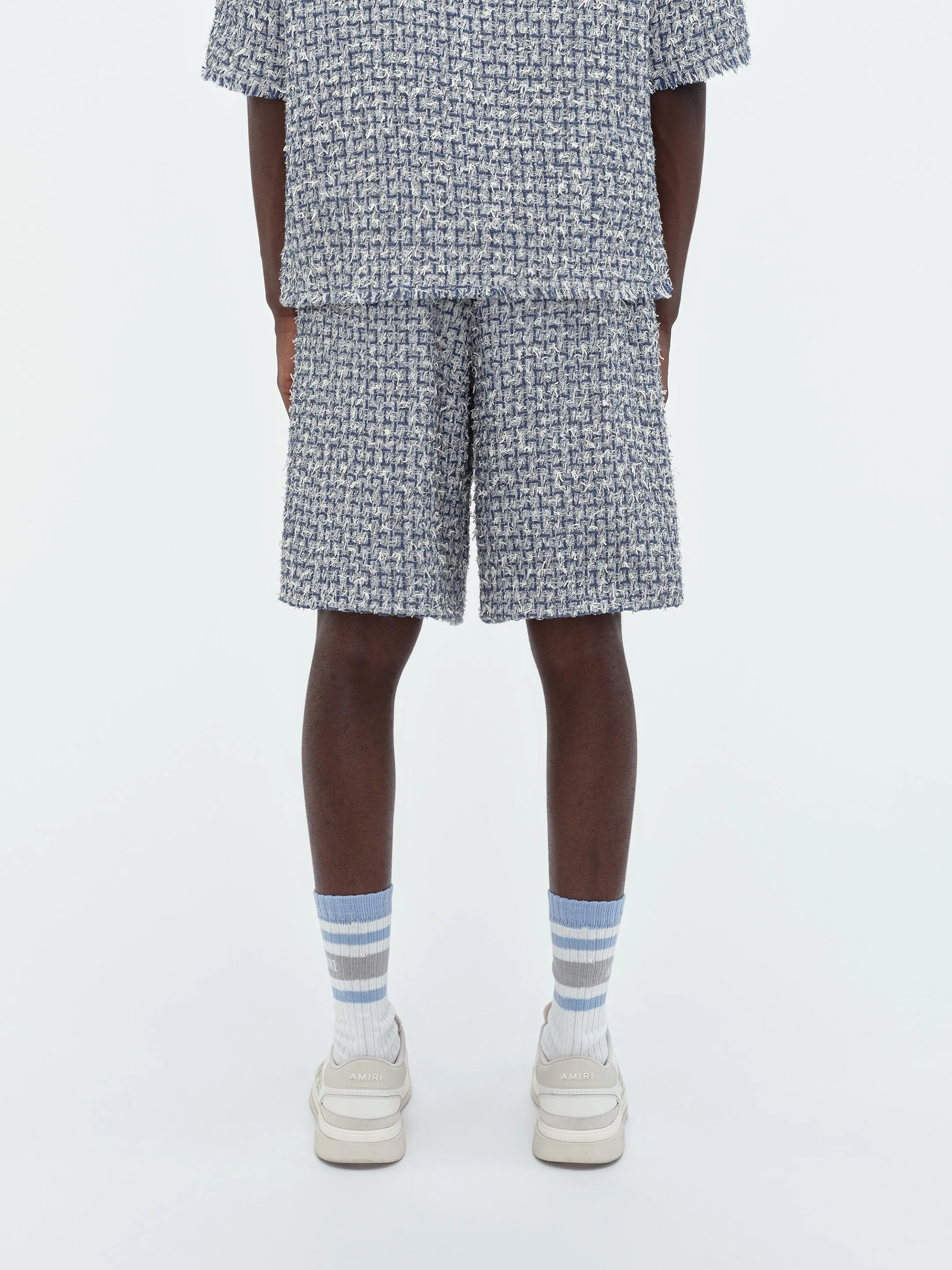 BOUCLE TWEED SKATER SHORT - Ashley Blue sold by AMIRI product image thumbnail 5