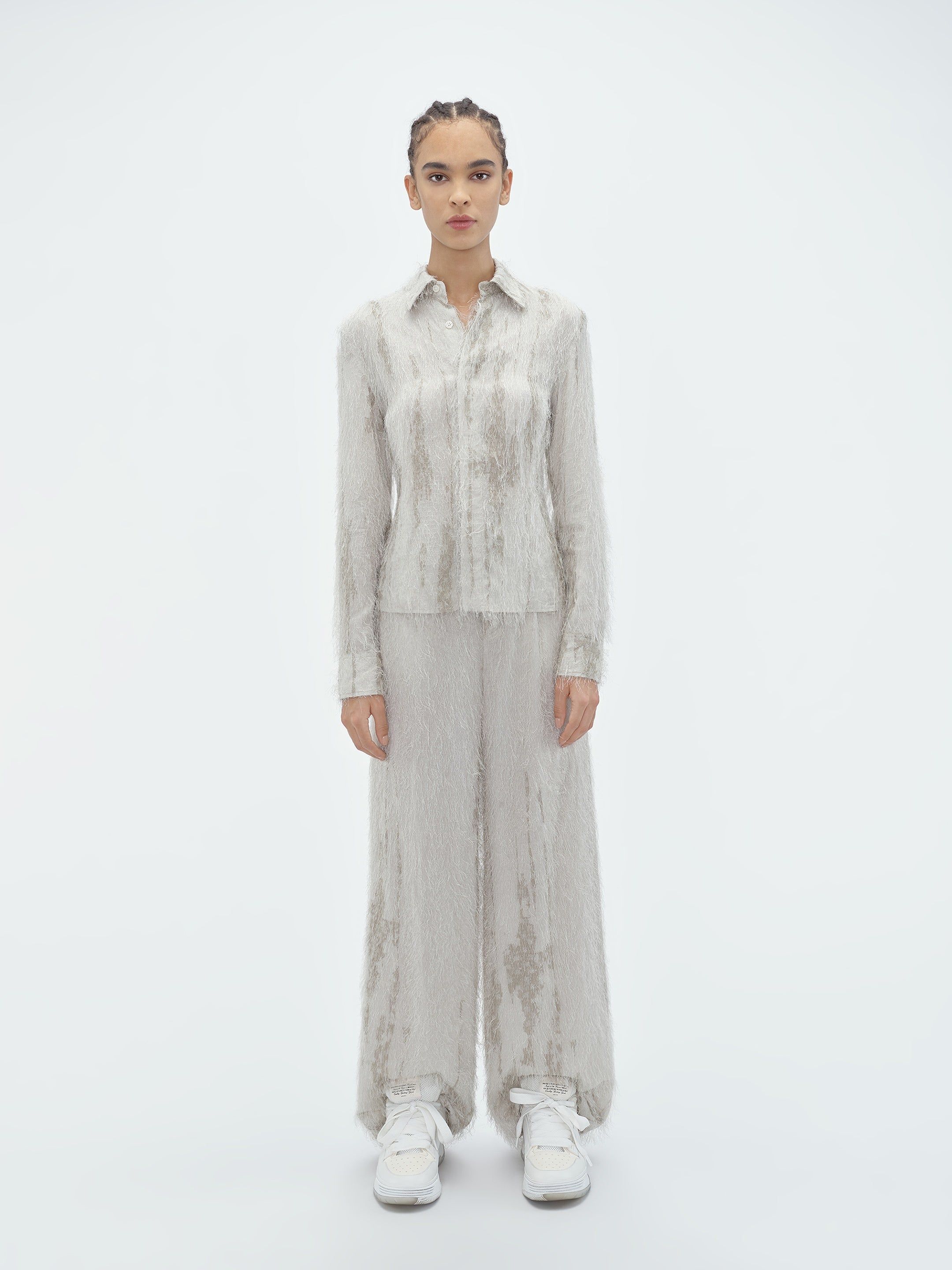 WOMEN - EYELASH TAILORED BAGGY PANT - PUMICE STONE sold by AMIRI product image thumbnail 2