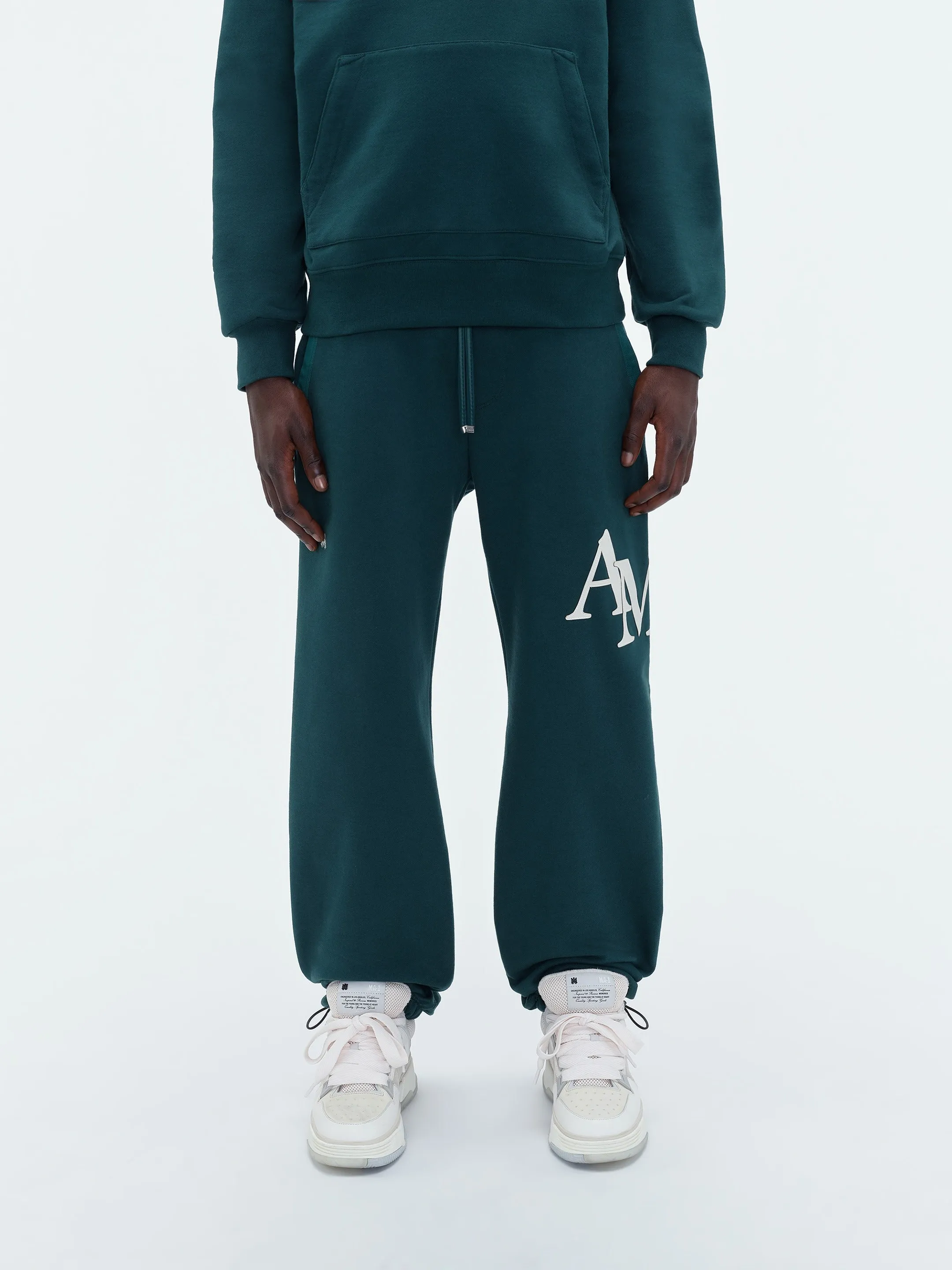 AMIRI STAGGERED SWEATPANT - Rain Forest sold by AMIRI product image thumbnail 2