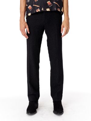 Boucle Track Pant - Black sold by AMIRI