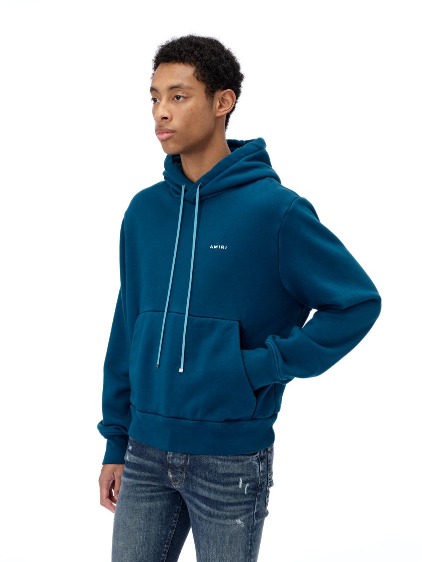 AMIRI Classic Logo Hoodie - Petrol Blue sold by AMIRI product image thumbnail 4