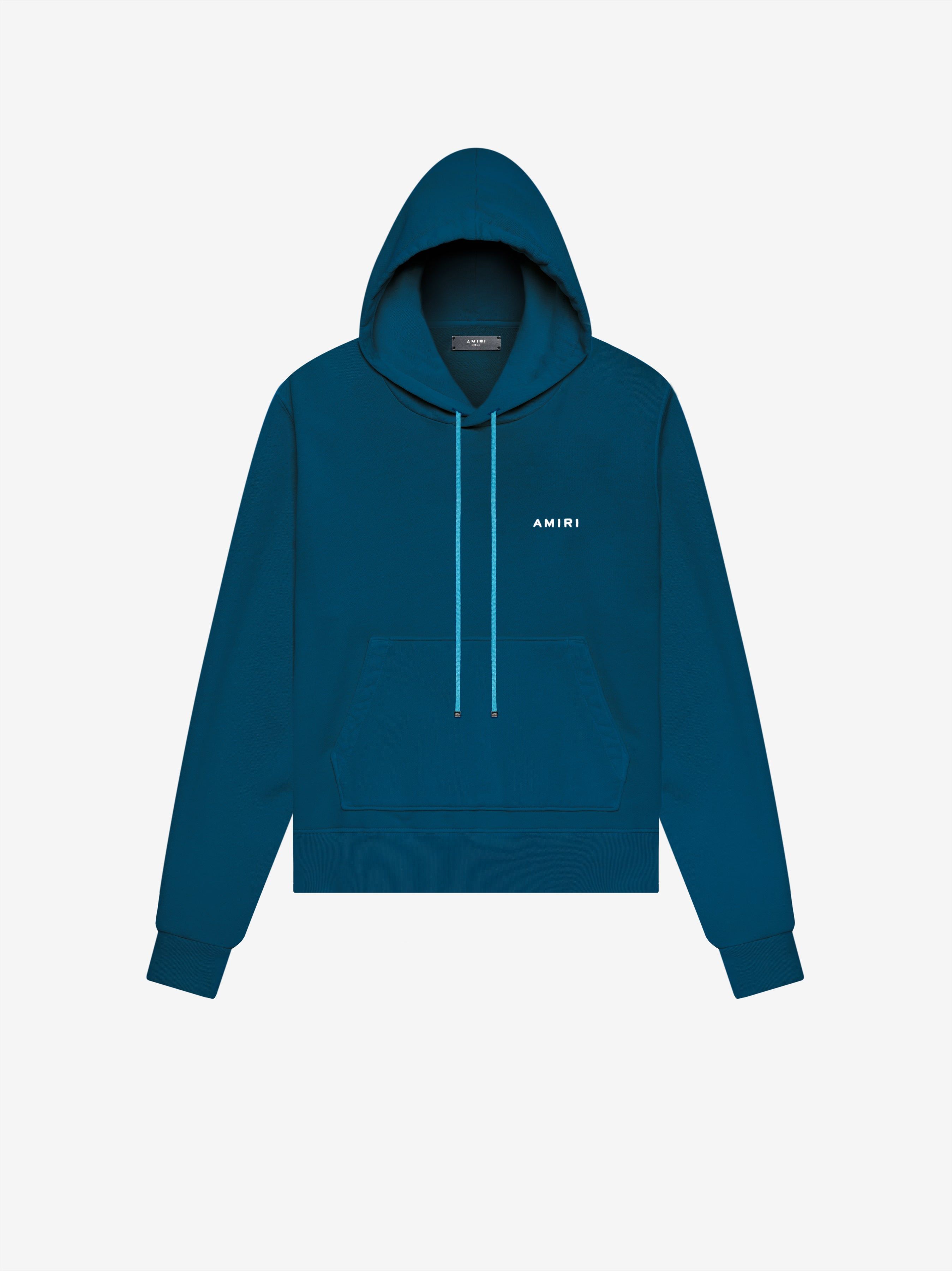 AMIRI Classic Logo Hoodie - Petrol Blue sold by AMIRI