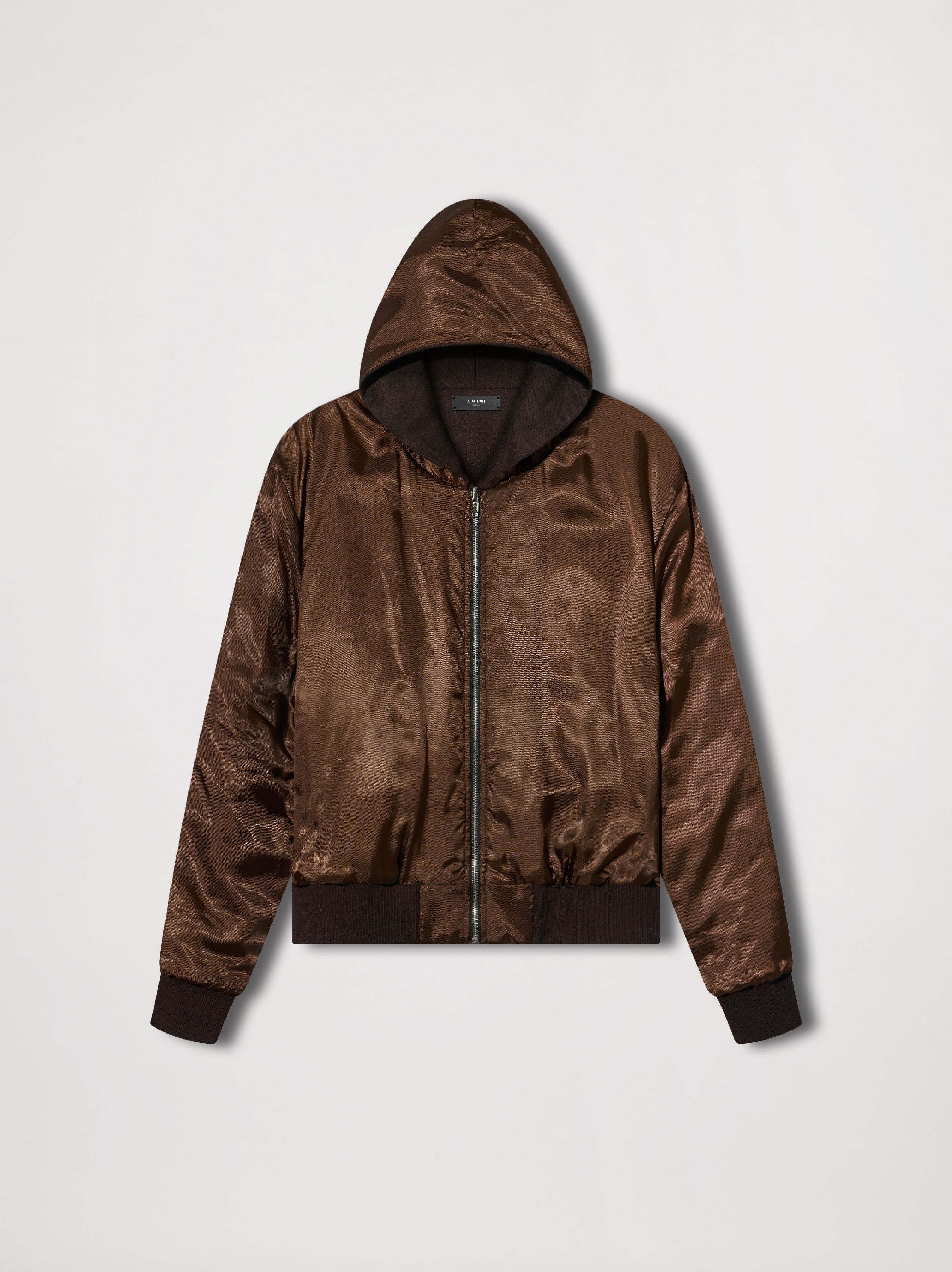 REVERSIBLE MA ZIP FRONT HOODIE - DARK BROWN sold by AMIRI product image thumbnail 4