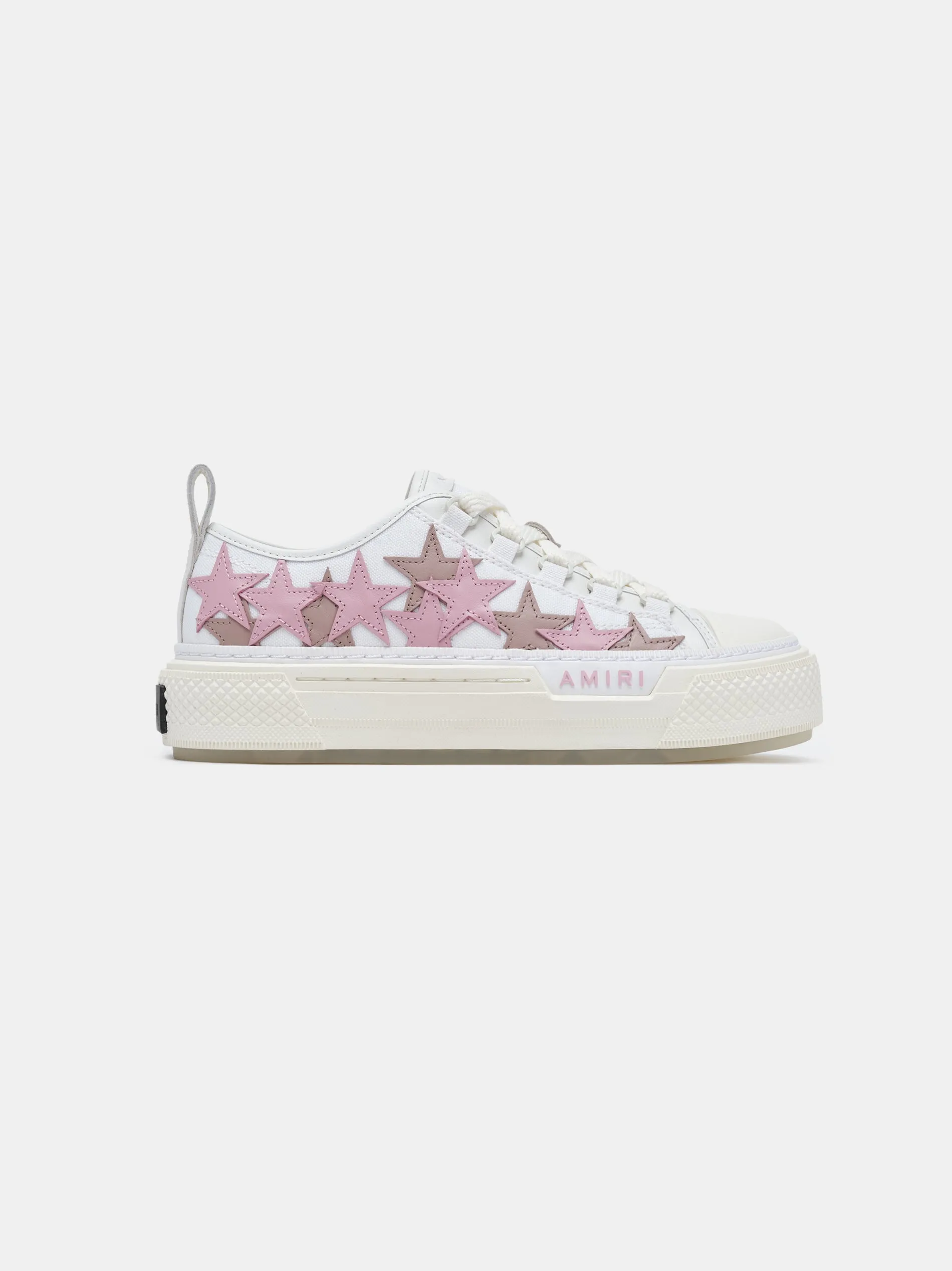 WOMEN- WOMEN'S STARS COURT LOW - WHITE/PINK sold by AMIRI