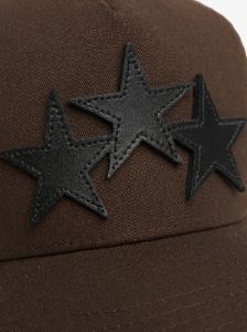 3 STAR TRUCKER HAT - BROWN BLACK sold by AMIRI