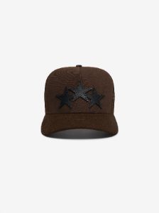 3 STAR TRUCKER HAT - BROWN BLACK sold by AMIRI