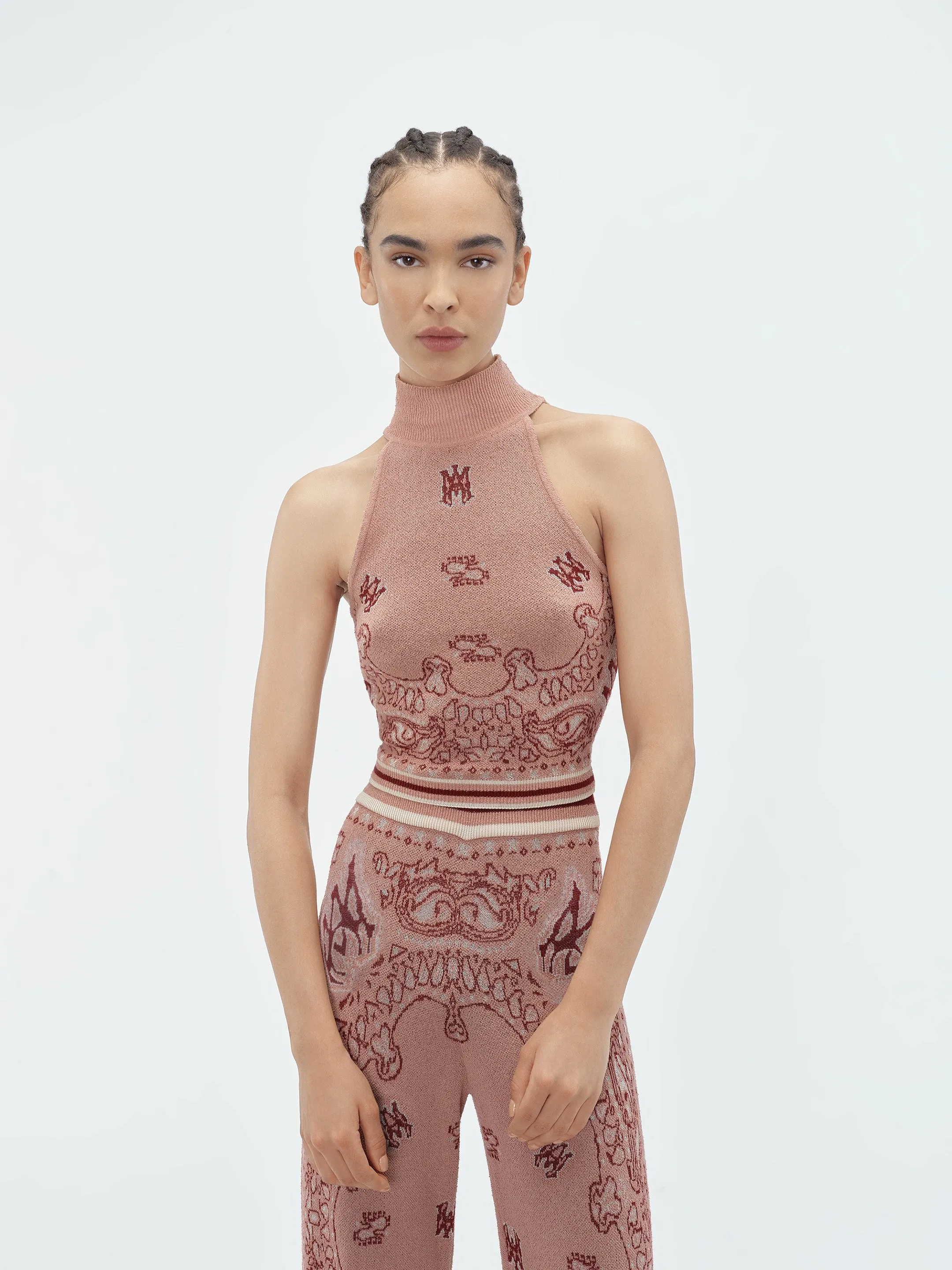 WOMEN - BANDANA MOCK NECK TANK - Cork sold by AMIRI product image thumbnail 5