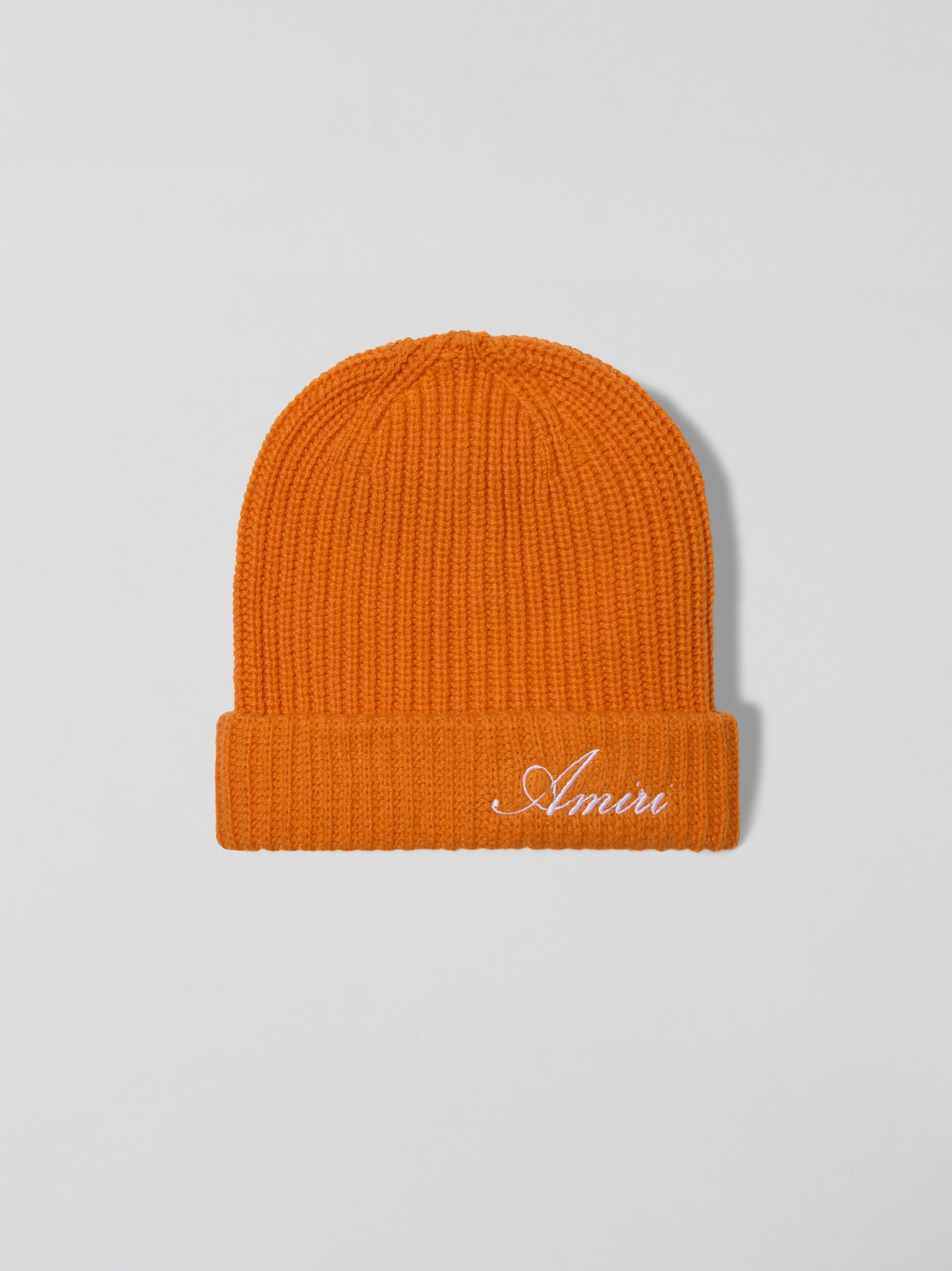 CASHMERE AMIRI BEANIE - ORANGE | Parallel