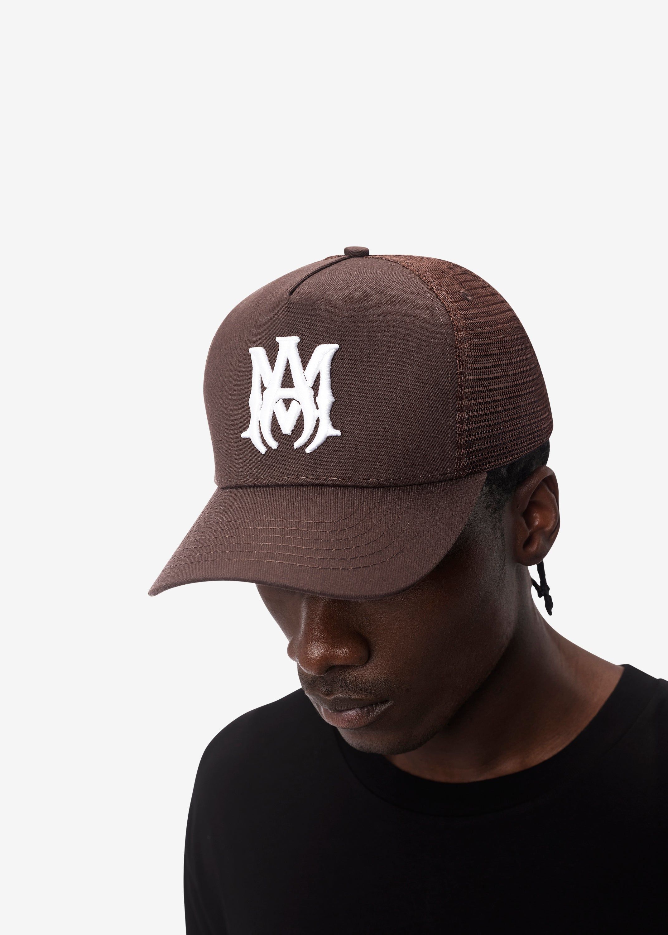 M.A. TRUCKER HAT - BROWN WHITE sold by AMIRI product image thumbnail 5