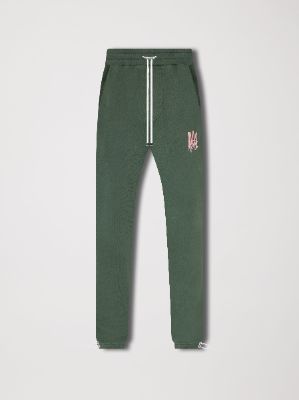 M.A. WATERCOLOR SWEATPANTS - GREEN PEACH sold by AMIRI