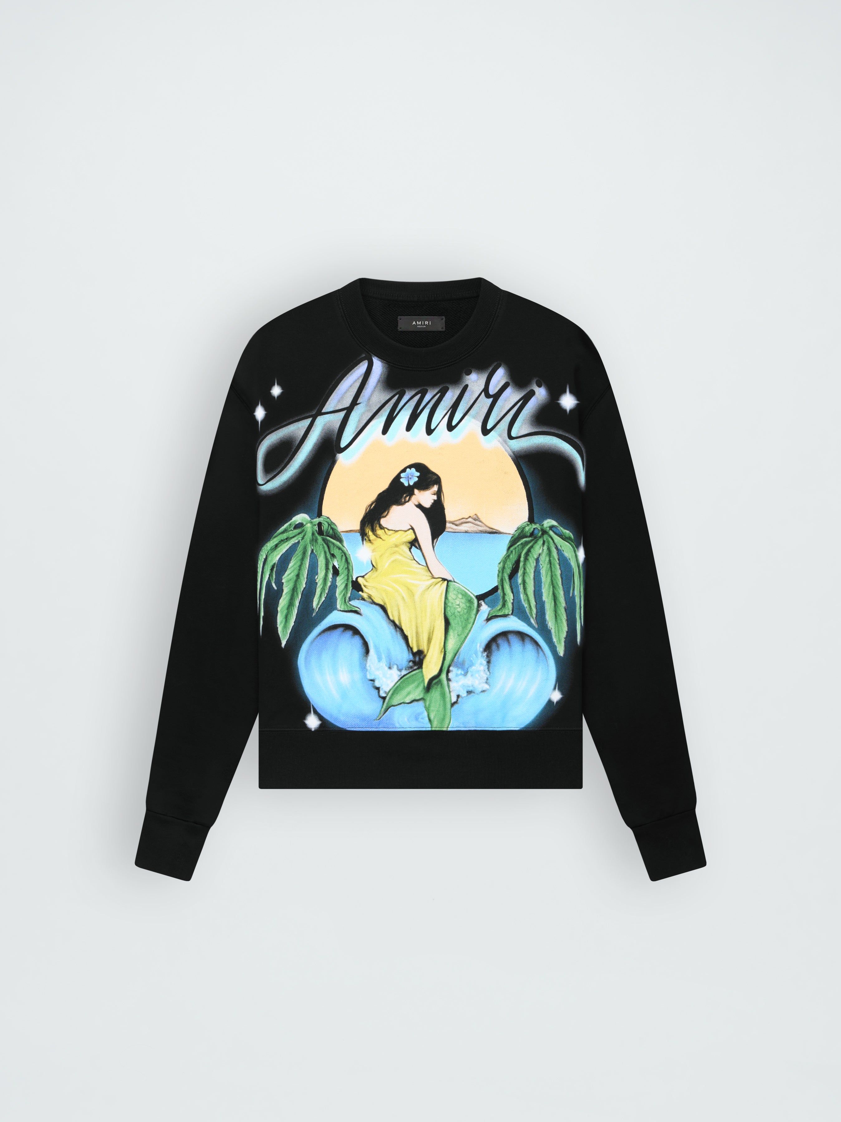 AMIRI MERMAID CREWNECK - BLACK sold by AMIRI
