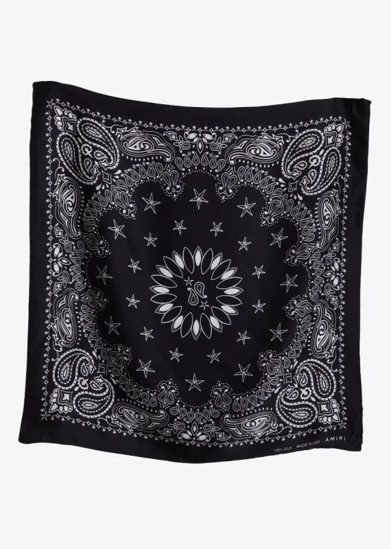 SILK BANDANA BLACK sold by AMIRI
