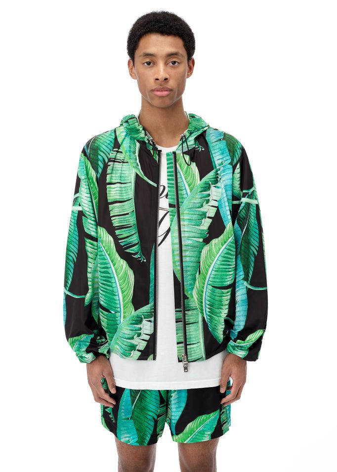 AMIRI Banana Leaves Hood Parka - Black sold by AMIRI