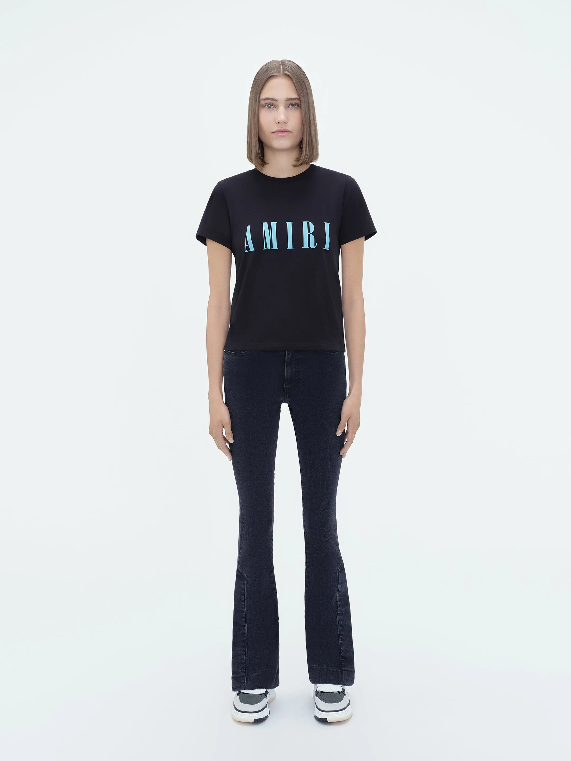 WOMEN - CORE LOGO SLIM FIT TEE - Black sold by AMIRI product image thumbnail 2