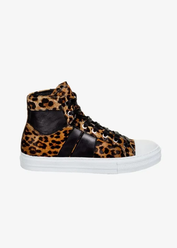 Sunset Sneaker Leopard/Black made by AMIRI