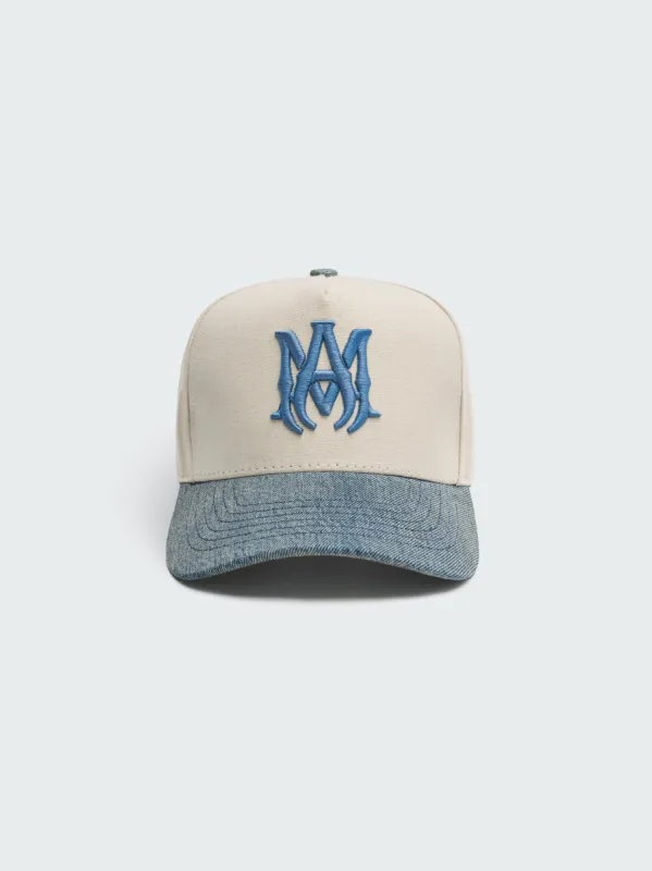 TWO TONE CANVAS DENIM MA HAT - LIGHT DENIM made by AMIRI