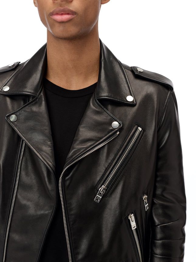 Lightweight Biker Jacket - Black sold by AMIRI product image thumbnail 3