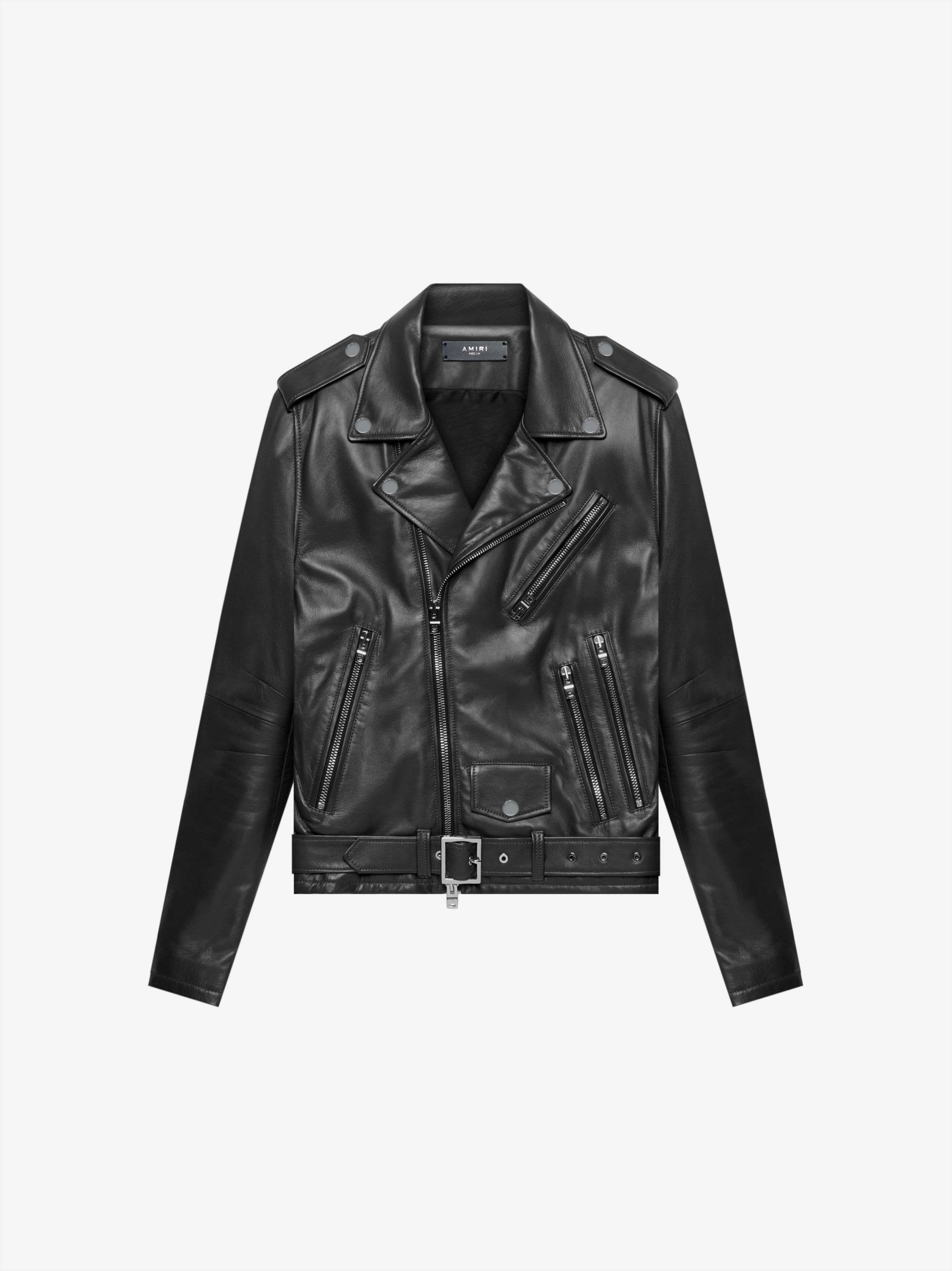 Lightweight Biker Jacket - Black sold by AMIRI
