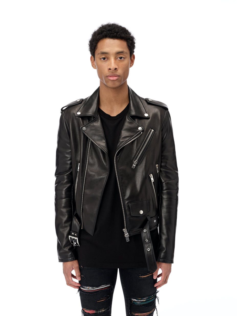 Lightweight Biker Jacket - Black sold by AMIRI product image thumbnail 2