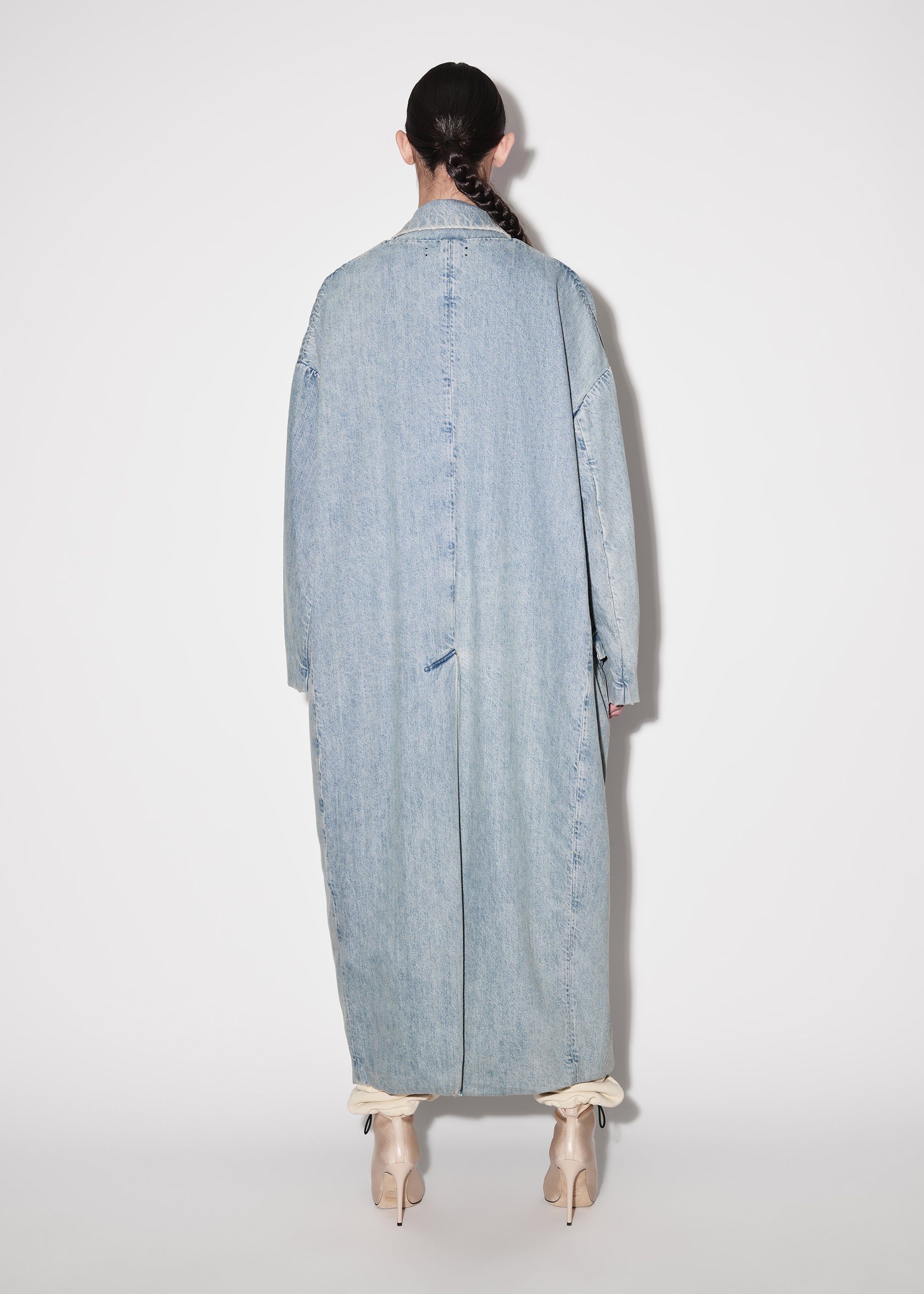 WOMEN - SINGLE BREASTED COAT - Vintage Indigo sold by AMIRI product image thumbnail 5