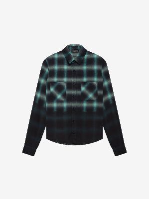 DIP DYE SHADOW PLAID - MINT made by AMIRI