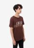 AMIRI CRYSTAL CORE LOGO PAINTER TEE - BROWN sold by AMIRI