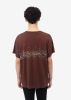 AMIRI CRYSTAL CORE LOGO PAINTER TEE - BROWN sold by AMIRI