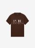 AMIRI CRYSTAL CORE LOGO PAINTER TEE - BROWN sold by AMIRI