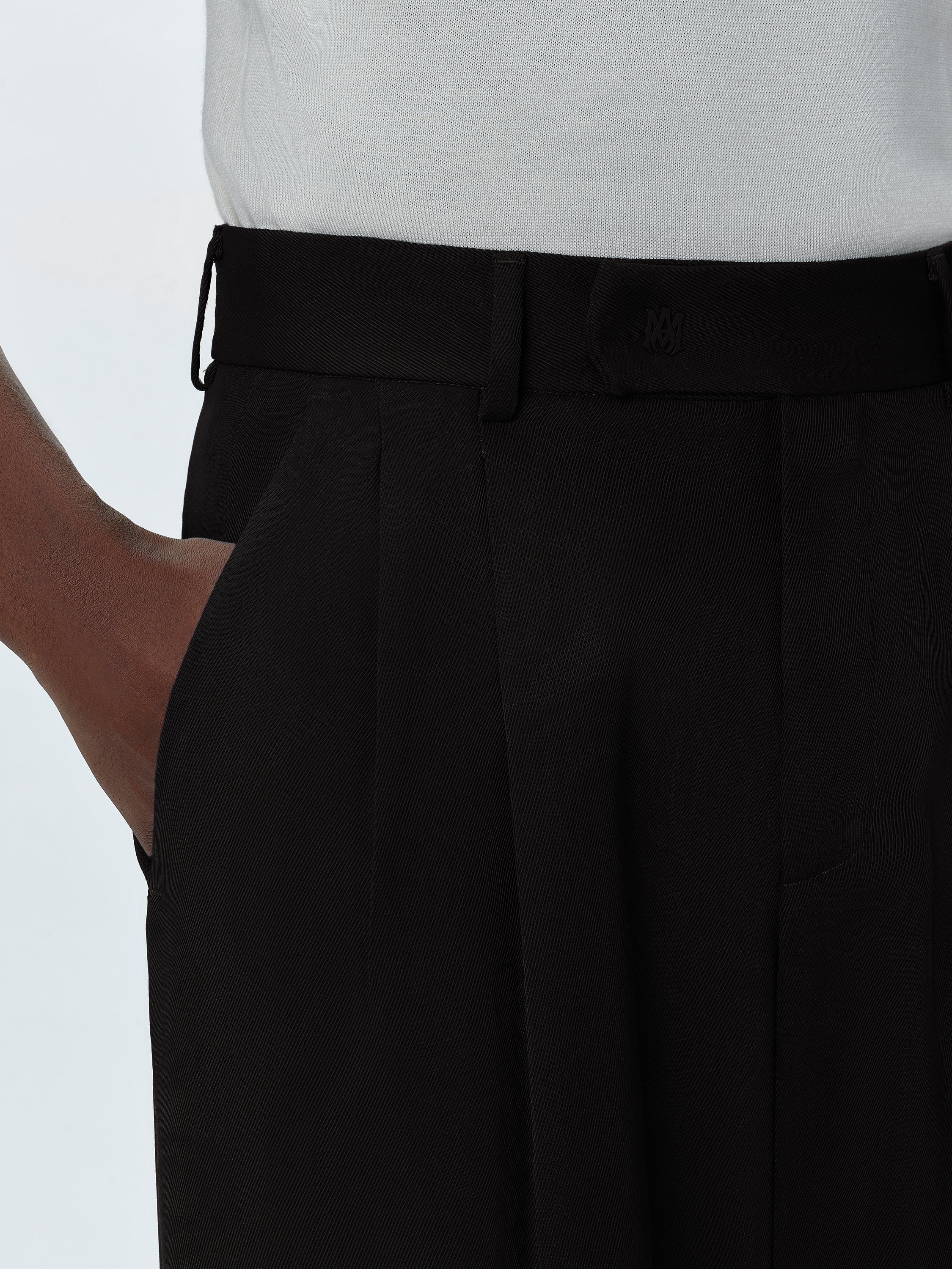 VISCOSE DOUBLE PLEATED TROUSERS - BLACK sold by AMIRI product image thumbnail 5