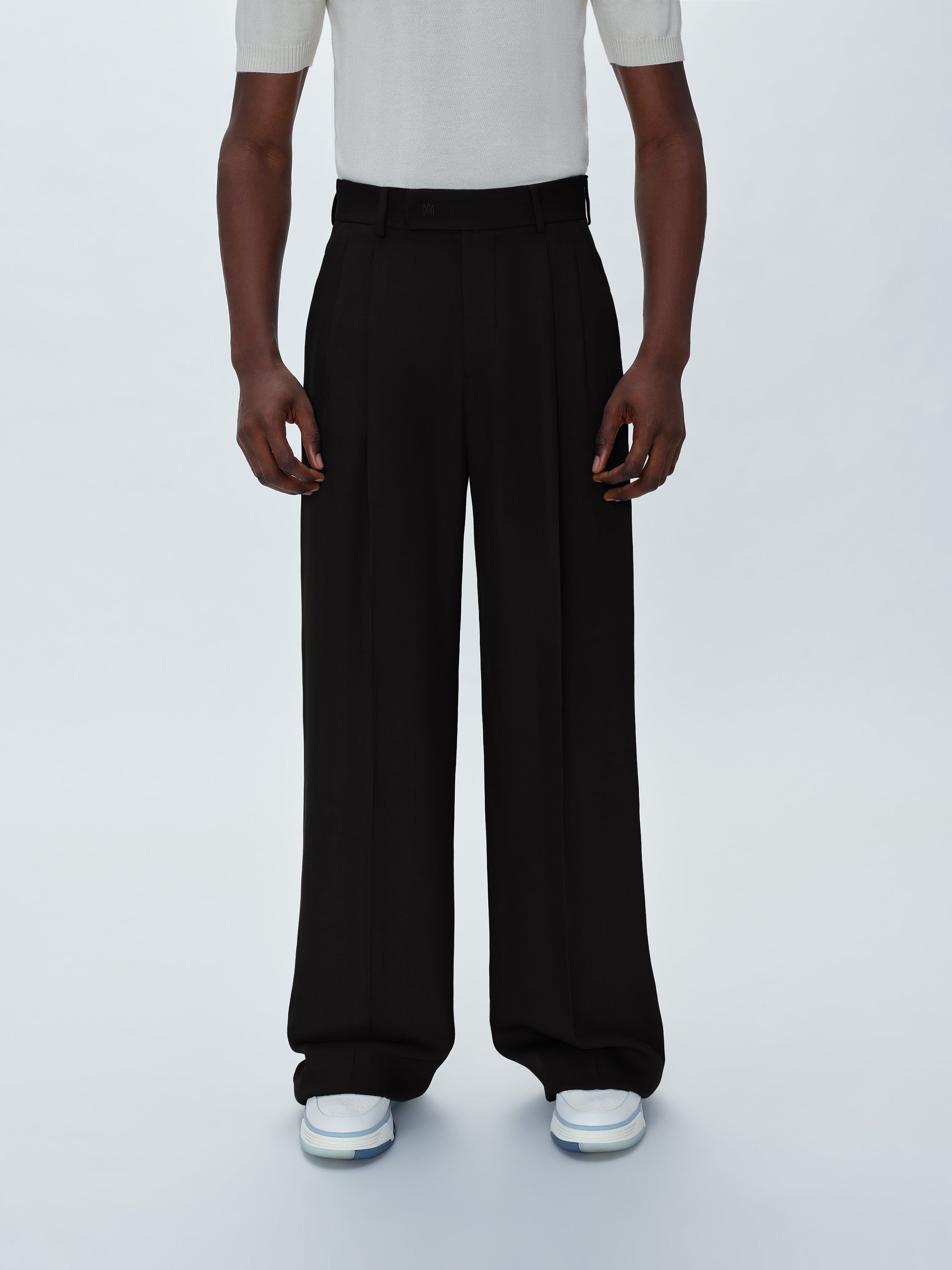 VISCOSE DOUBLE PLEATED TROUSERS - BLACK sold by AMIRI product image thumbnail 2