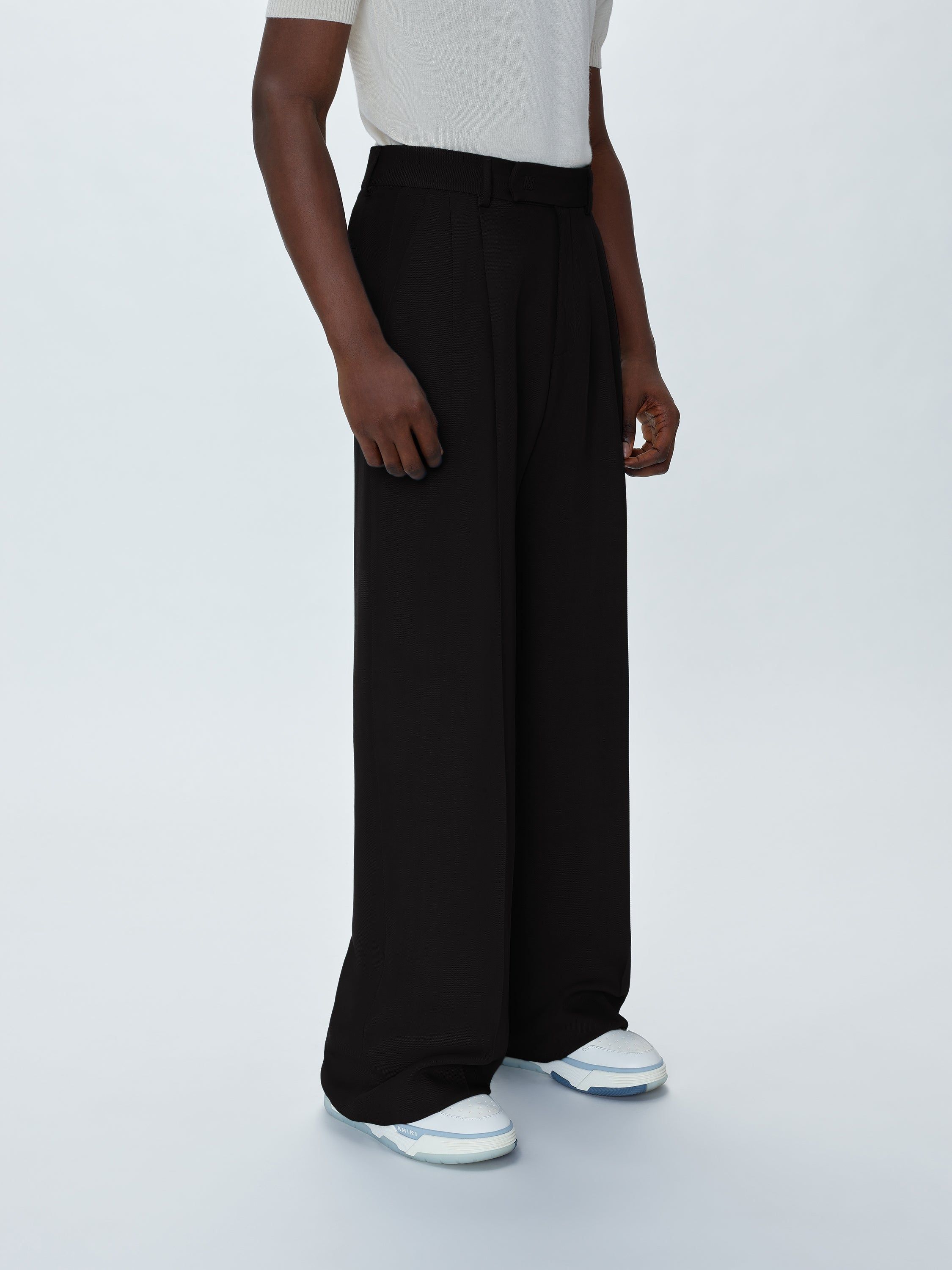 VISCOSE DOUBLE PLEATED TROUSERS - BLACK sold by AMIRI product image thumbnail 3