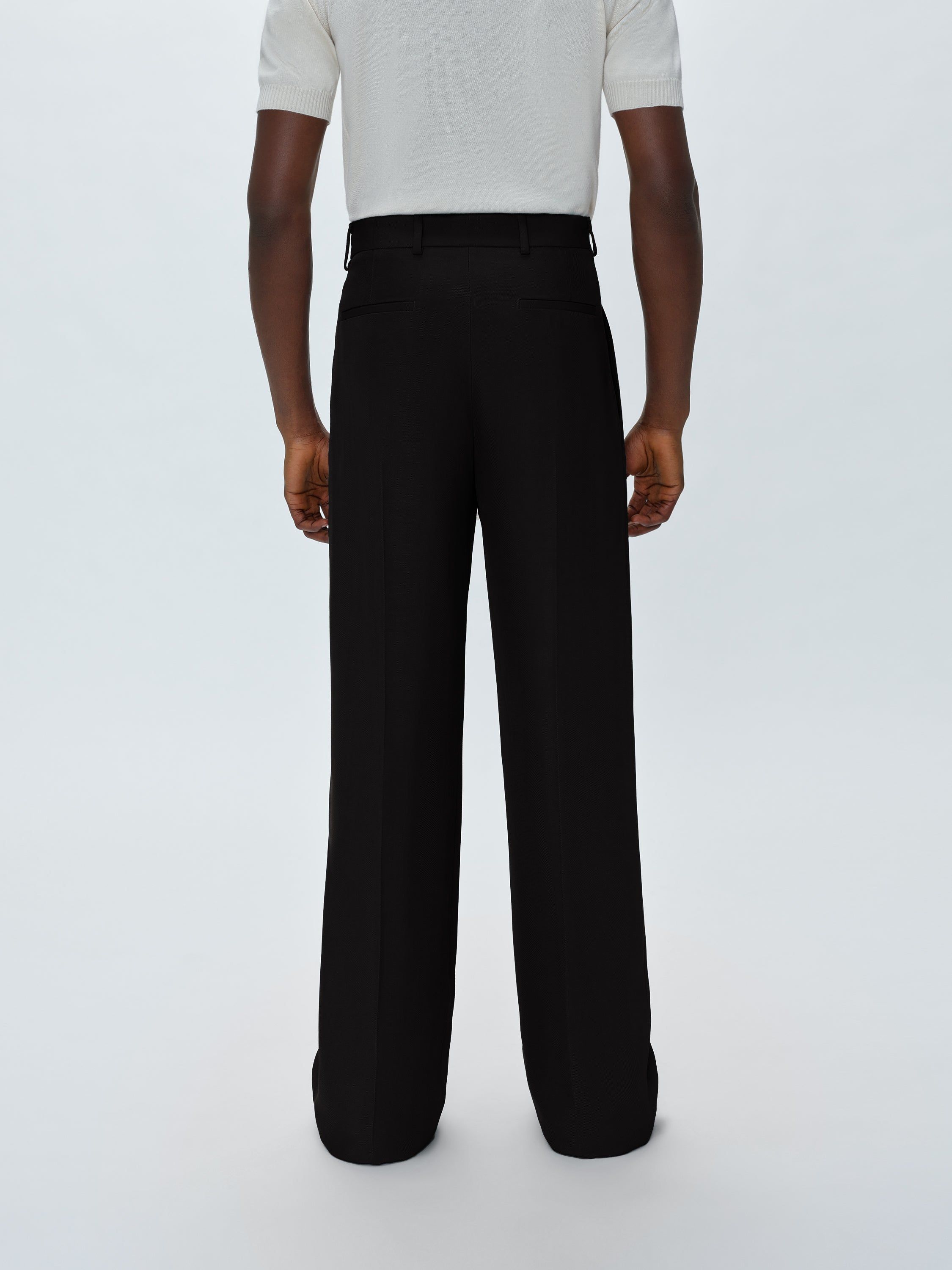 VISCOSE DOUBLE PLEATED TROUSERS - BLACK sold by AMIRI product image thumbnail 4