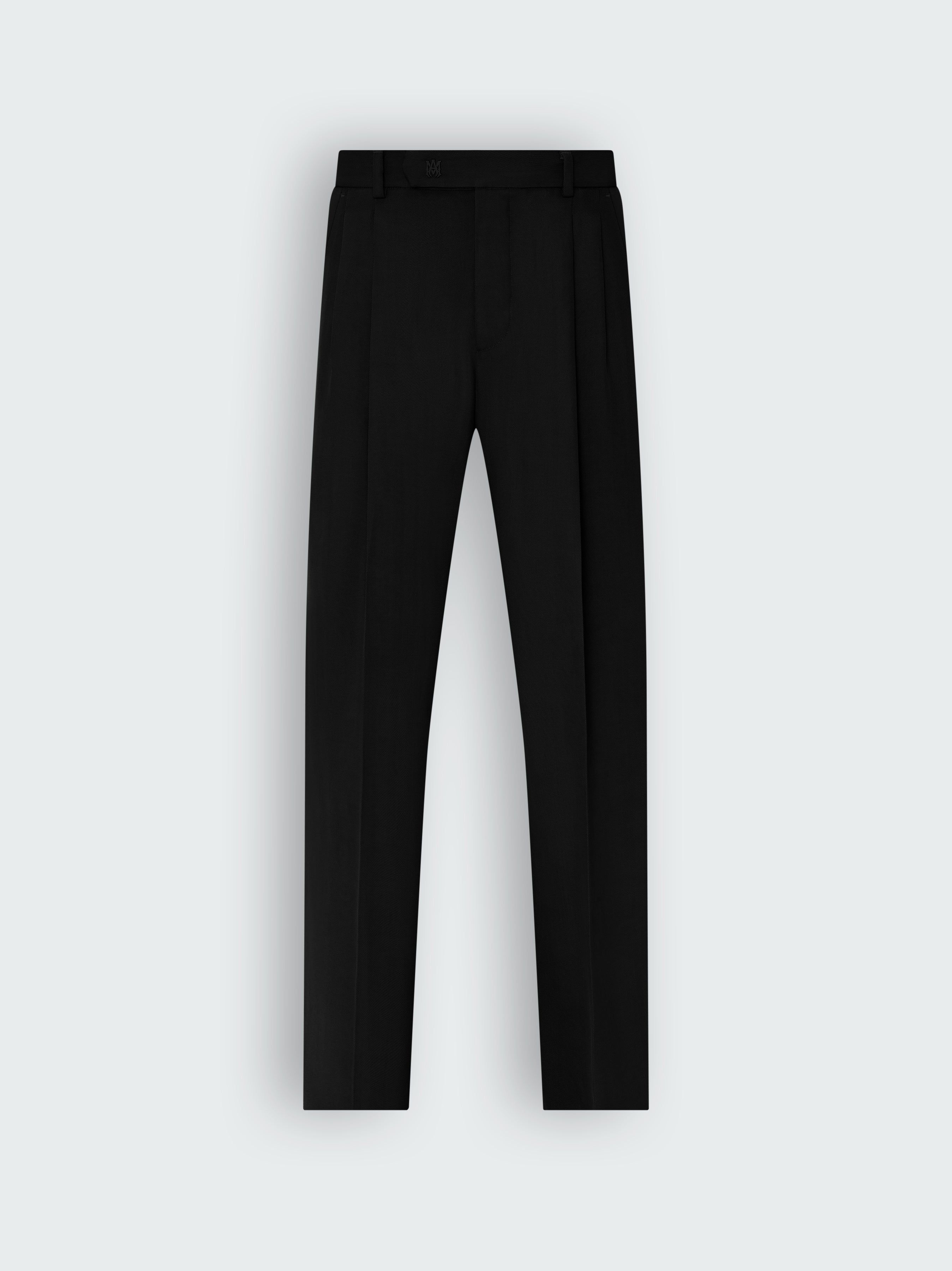 VISCOSE DOUBLE PLEATED TROUSERS - BLACK sold by AMIRI