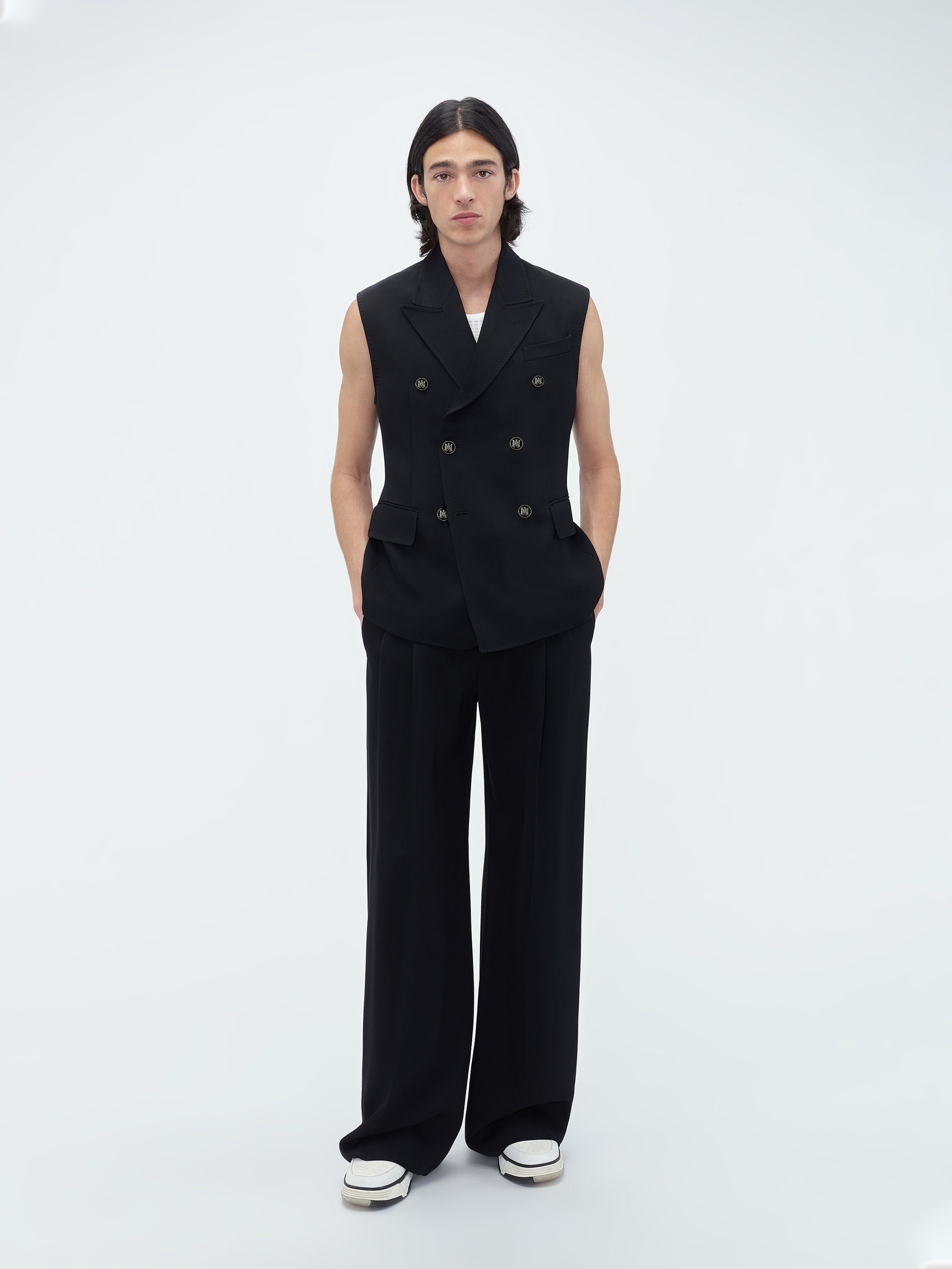 DOUBLE PLEATED PANT - Stretch Limo sold by AMIRI product image thumbnail 2
