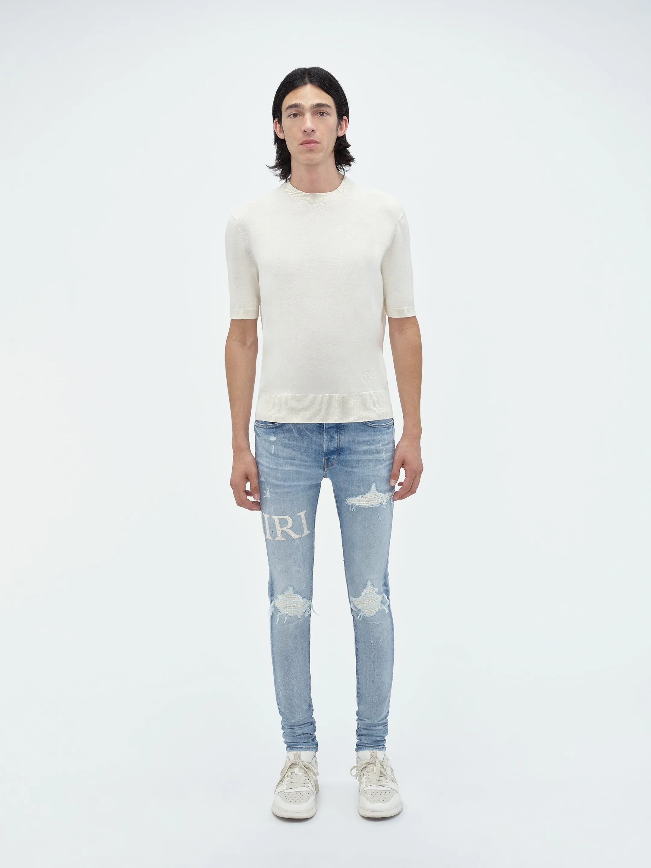 BOUCLE LOGO MX1 JEAN - Perfect Indigo sold by AMIRI product image thumbnail 2