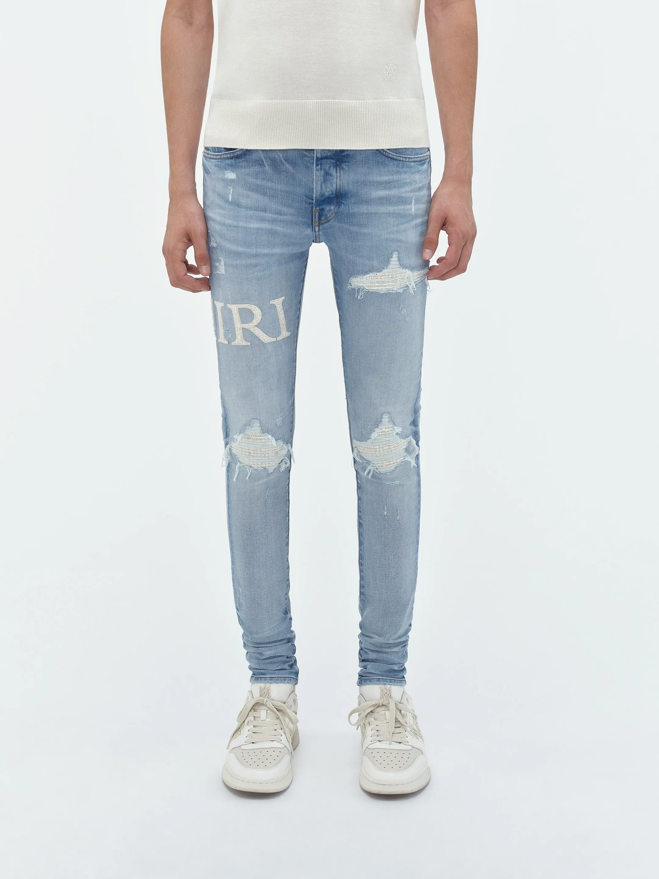 BOUCLE LOGO MX1 JEAN - Perfect Indigo sold by AMIRI product image thumbnail 3