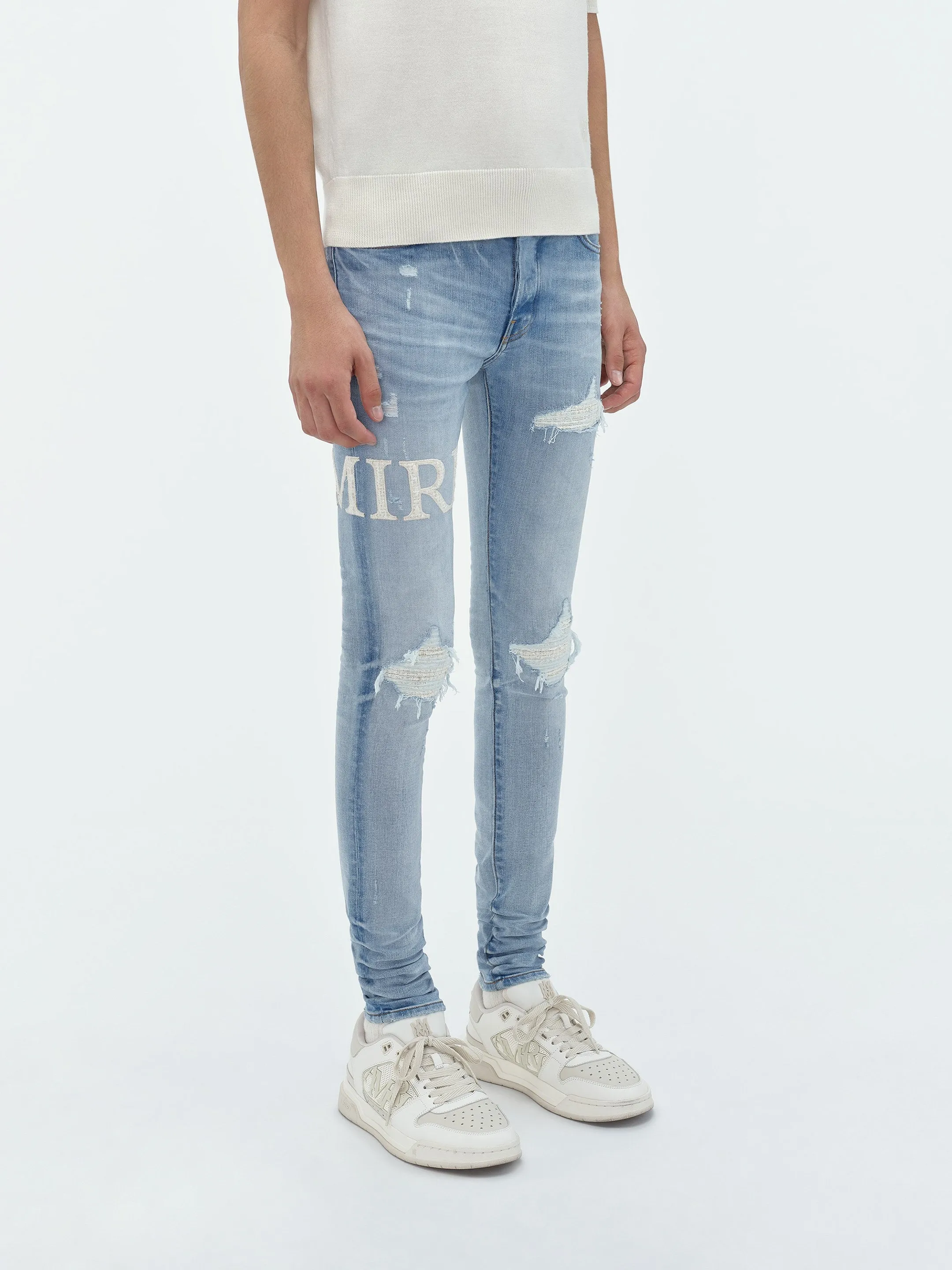 BOUCLE LOGO MX1 JEAN - Perfect Indigo sold by AMIRI product image thumbnail 4