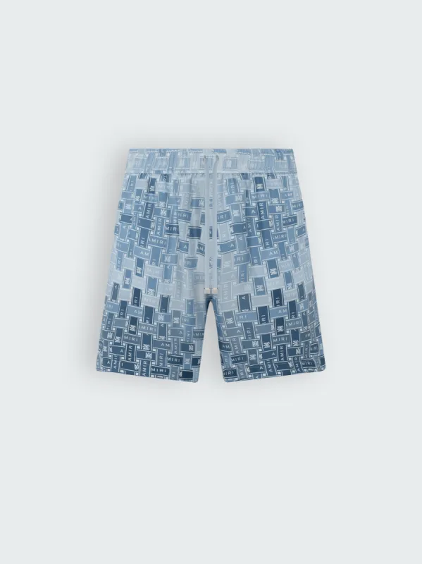 GRADIENT TAPE PJ SHORTS - BLUE made by AMIRI