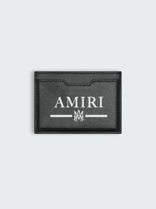 NAPPA LOGO PRINT CARD HOLDER - BLACK made by AMIRI