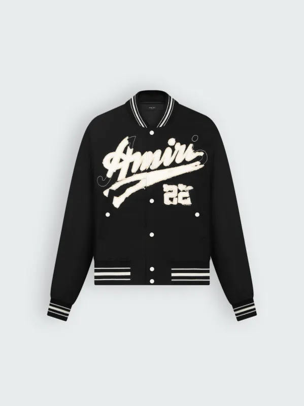 AMIRI SHRUNKEN BOMBER - BLACK ALABASTER sold by AMIRI