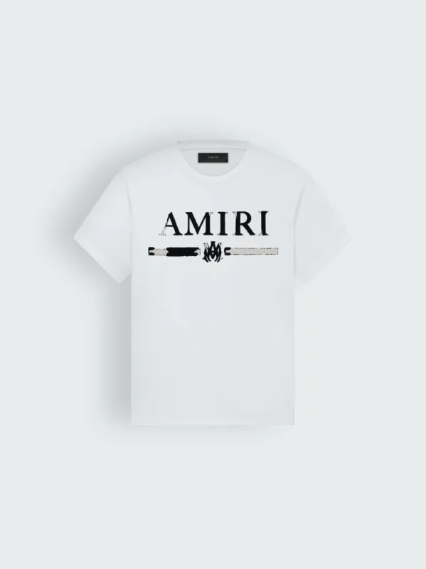 AMIRI M.A. BAR APPLIQUE TEE - WHITE sold by AMIRI