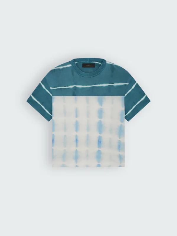 TIE DYE KNIT FOOTBALL JERSEY - BLUE sold by AMIRI