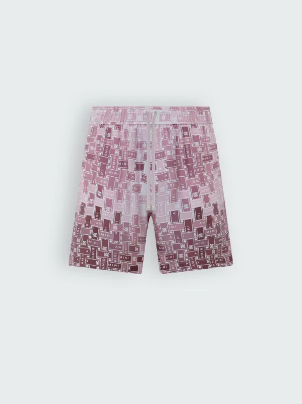 GRADIENT TAPE PJ SHORTS - PINK sold by AMIRI